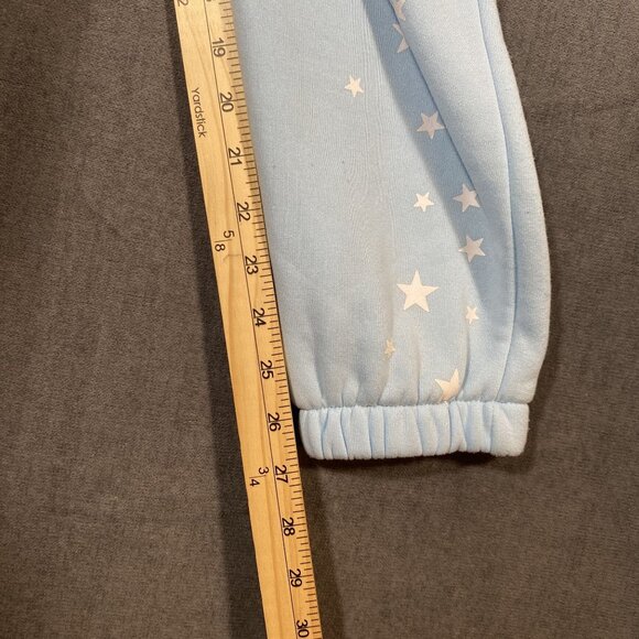 Disney Stitch "Merry Stitchmas"Baby Blue Jogger Sweatpants Womens Size Medium - Picture 10 of 10